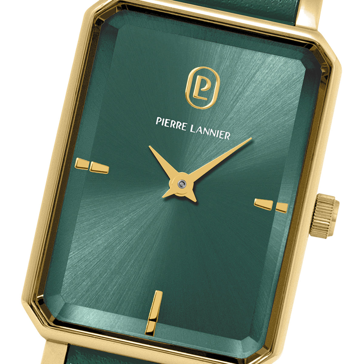 ピエールラニエ PIERRE LANNIER レディース 腕時計 クオーツ アリアン ARIANE 28mm×21mm P006L577 スクエア 革ベルト グリーン
