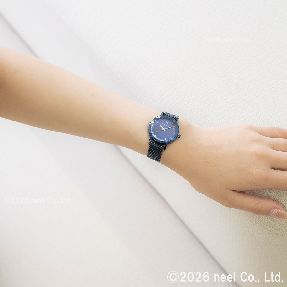 ピエールラニエ PIERRE LANNIER レディース 腕時計 クオーツ マルチプル MULTIPLES 30mm P010P968 ラウンド メッシュベルト ネイビー