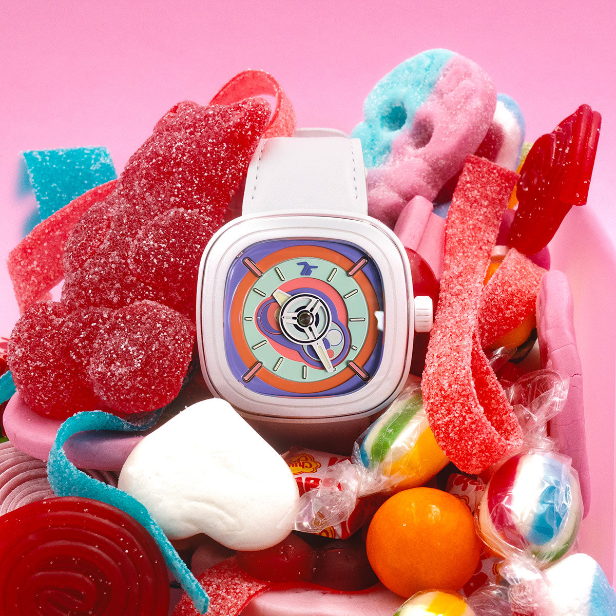 セブンフライデー SEVENFRIDAY Bubble Gum 腕時計 メンズ 自動巻き P1C/06【60回分割手数料無料！】