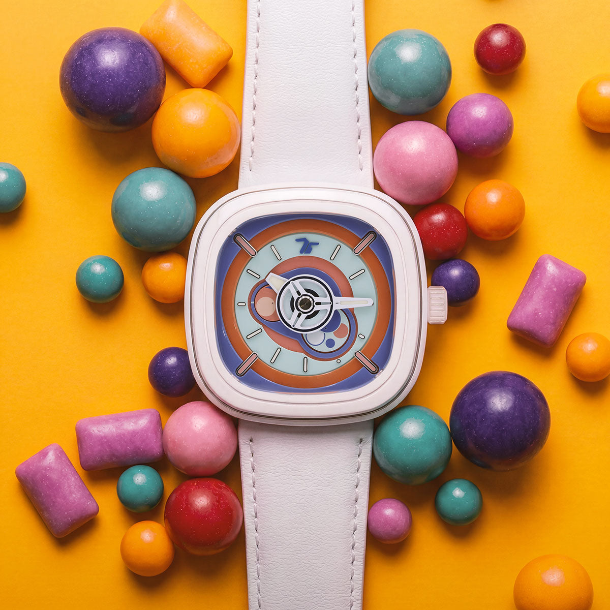 セブンフライデー SEVENFRIDAY Bubble Gum 腕時計 メンズ 自動巻き P1C/06【60回分割手数料無料！】
