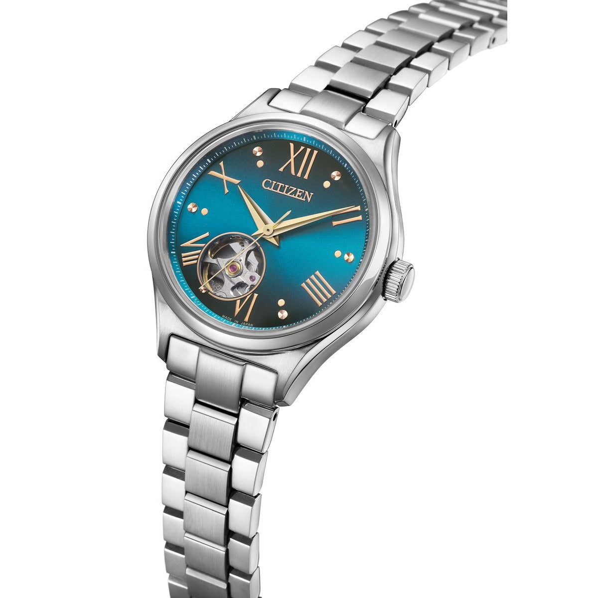シチズンコレクション CITIZEN COLLECTION メカニカル 自動巻き 機械式 オープンハート 金碧珠 限定モデル 腕時計 レディース PC1010-52L