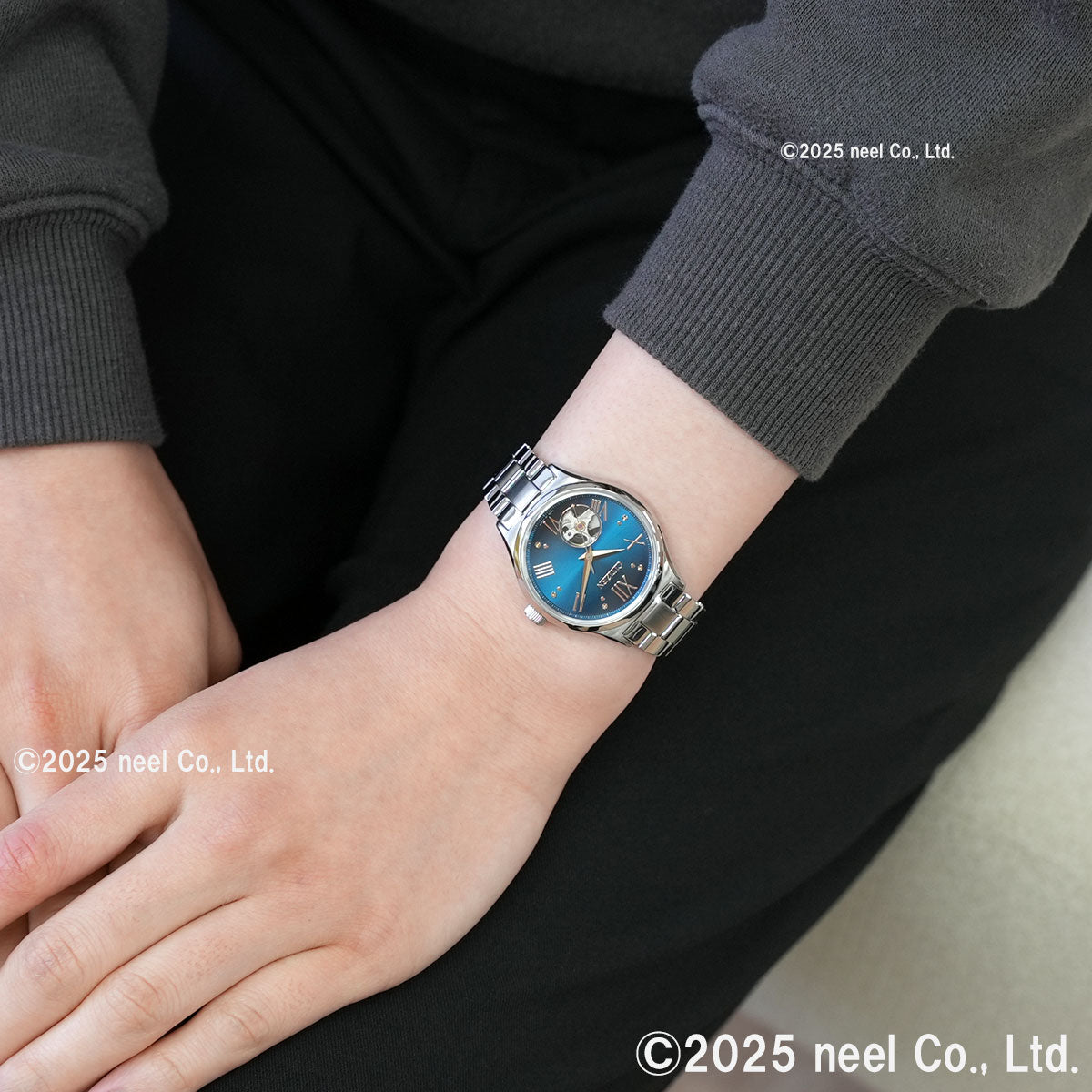 シチズンコレクション CITIZEN COLLECTION メカニカル 自動巻き 機械式 オープンハート 金碧珠 限定モデル 腕時計 レディース PC1010-52L