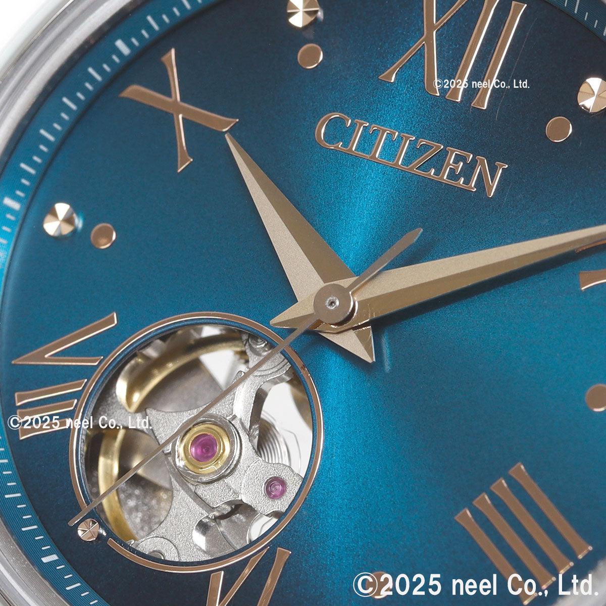 シチズンコレクション CITIZEN COLLECTION メカニカル 自動巻き 機械式 オープンハート 金碧珠 限定モデル 腕時計 レディース PC1010-52L