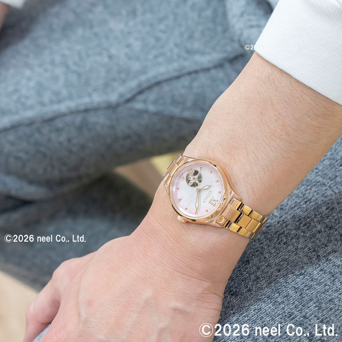 シチズンコレクション CITIZEN COLLECTION メカニカル 自動巻き 機械式 オープンハート 限定モデル 桜 腕時計 レディース PC1015-59W【2026 新作】