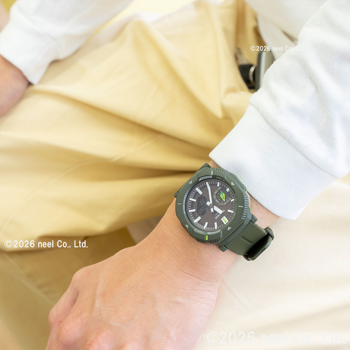 カシオ プロトレック CASIO PRO TREK 日本自然保護協会 かえるのピクルス コラボ 限定 ソーラー 腕時計 メンズ Hiker Line PRJ-B001NJ-3JR【2026 新作】