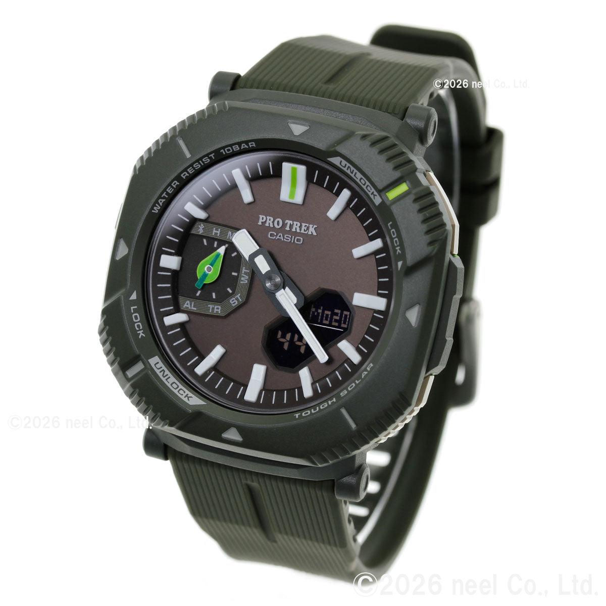 カシオ プロトレック CASIO PRO TREK 日本自然保護協会 かえるのピクルス コラボ 限定 ソーラー 腕時計 メンズ Hiker Line PRJ-B001NJ-3JR【2026 新作】