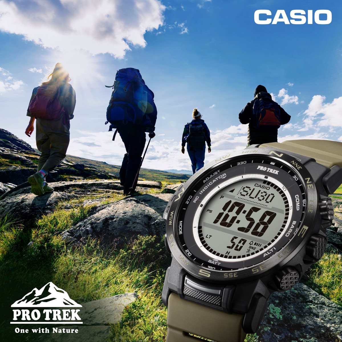 カシオ プロトレック CASIO PRO TREK 電波 ソーラー 腕時計 メンズ Climber Line PRW-35LD-5JF【2025 新作】
