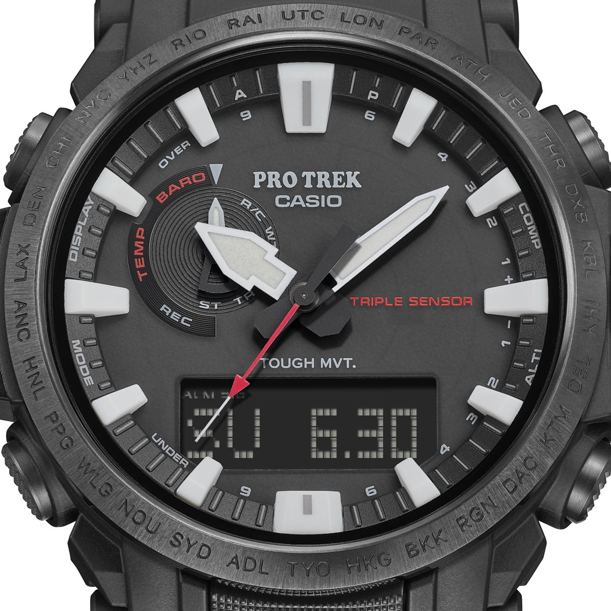 カシオ プロトレック CASIO PRO TREK 電波 ソーラー 腕時計 メンズ Climber Line Compass PRW-61Y-1BJF