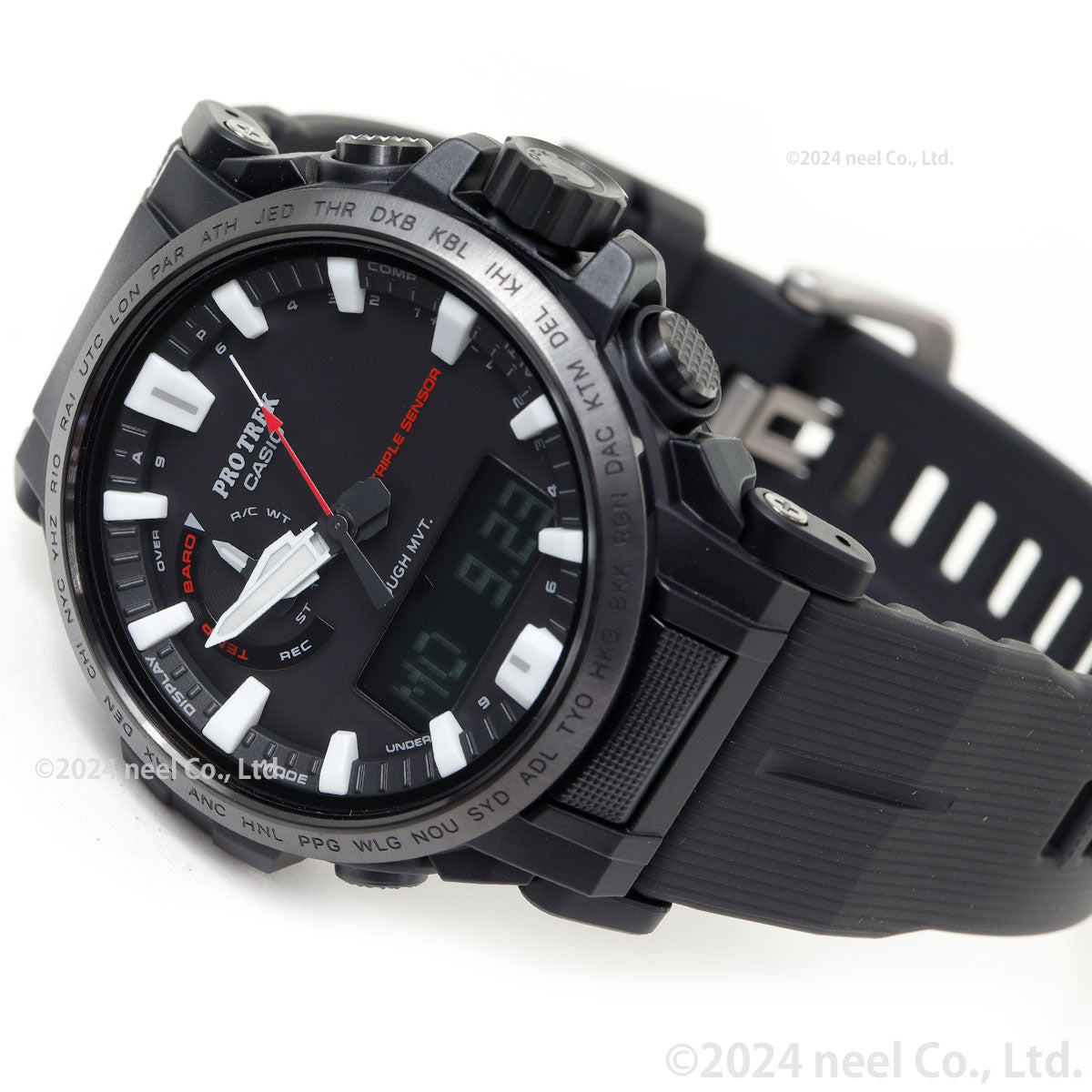 カシオ プロトレック CASIO PRO TREK 電波 ソーラー 腕時計 メンズ Climber Line Compass PRW-61Y-1BJF