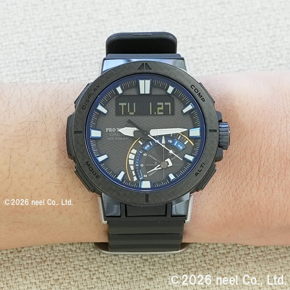 カシオ プロトレック CASIO PRO TREK 電波 ソーラー 電波時計 腕時計 メンズ タフソーラー Angler Line PRW-73X-1JF