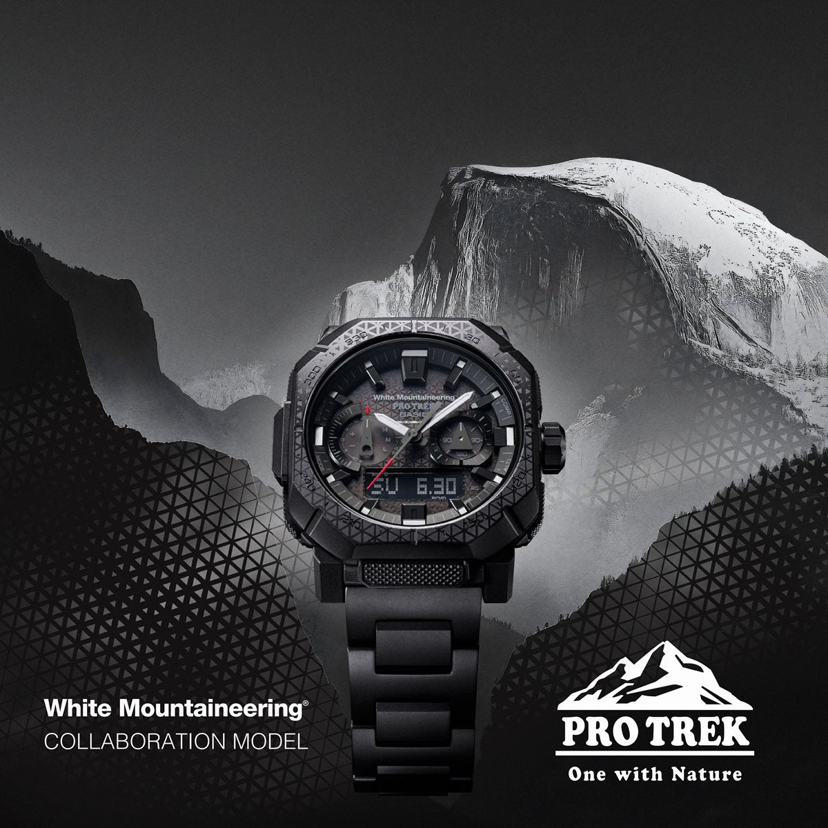 カシオ プロトレック CASIO PRO TREK 電波 ソーラー White Mountaineering コラボ 限定 腕時計 メンズ Climber Line PRW-B1000WM-1JR ホワイトマウンテニアリング【2026 新作】