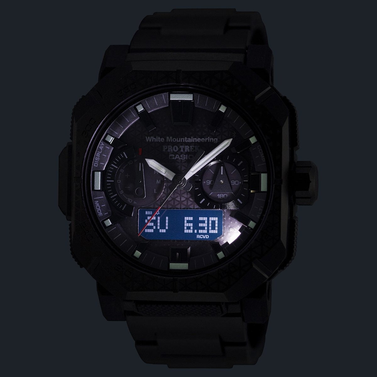 カシオ プロトレック CASIO PRO TREK 電波 ソーラー White Mountaineering コラボ 限定 腕時計 メンズ Climber Line PRW-B1000WM-1JR ホワイトマウンテニアリング【2026 新作】