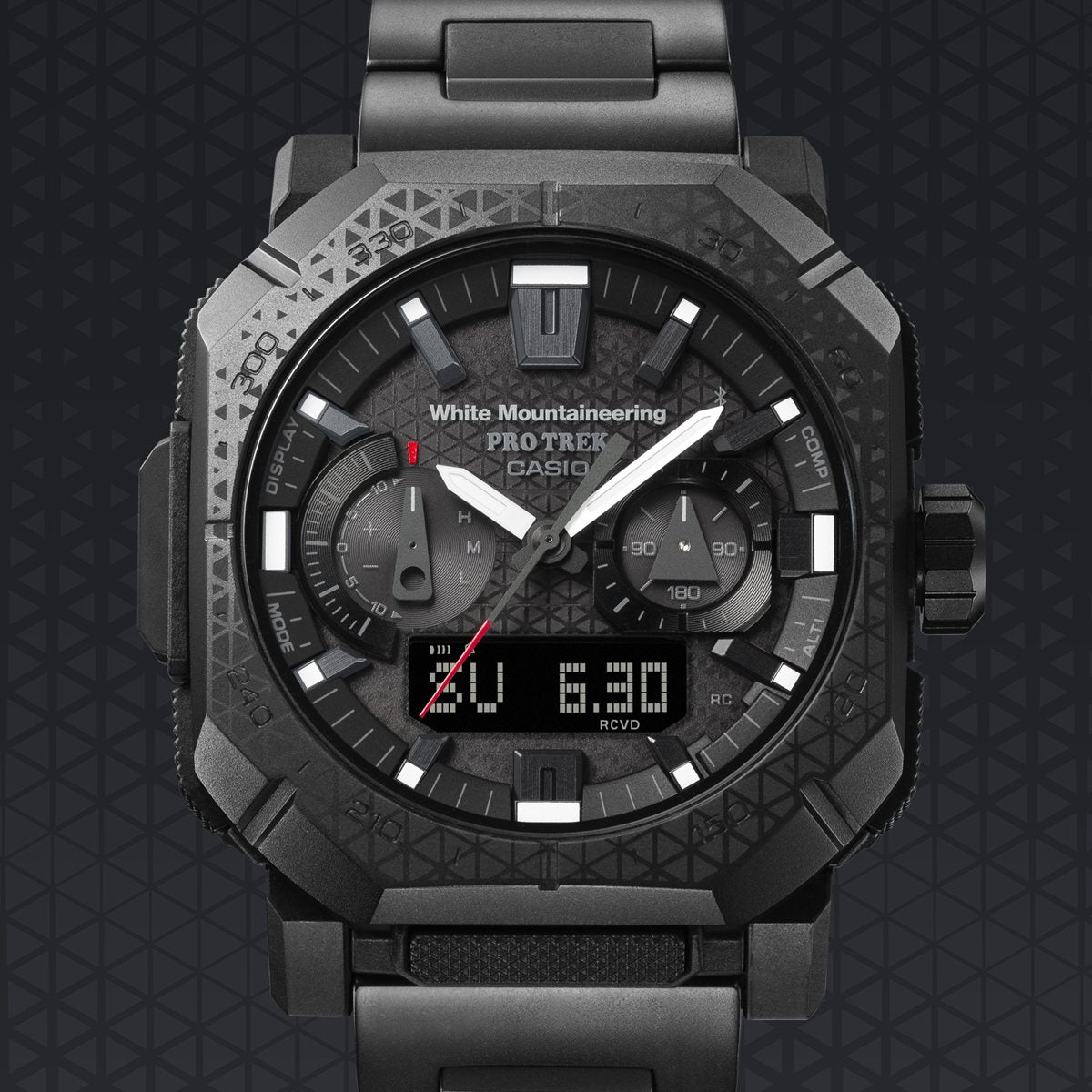 カシオ プロトレック CASIO PRO TREK 電波 ソーラー White Mountaineering コラボ 限定 腕時計 メンズ Climber Line PRW-B1000WM-1JR ホワイトマウンテニアリング【2026 新作】