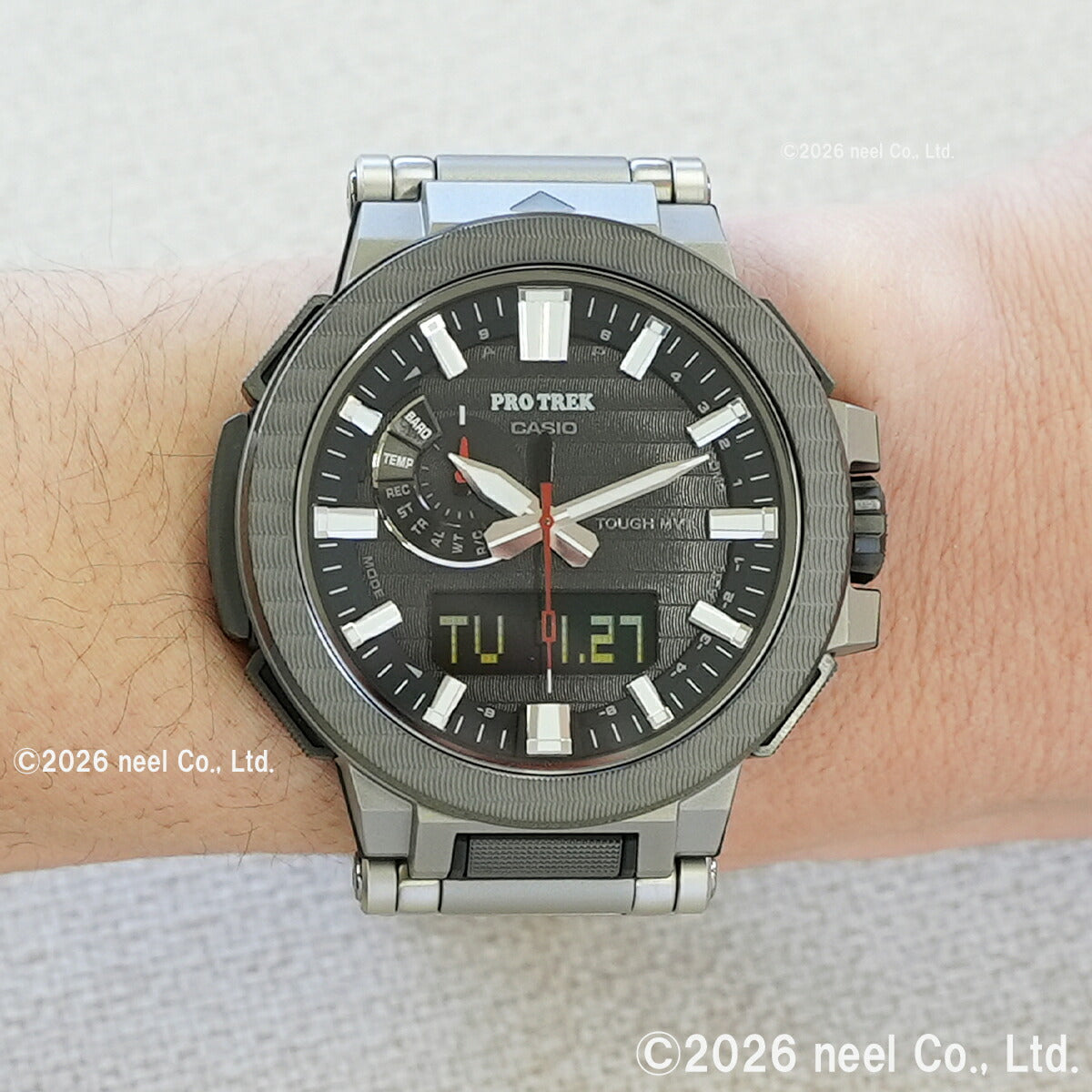 カシオ プロトレック マナスル PRX-8001YT-7JF CASIO PRO TREK MANASLU ブラック