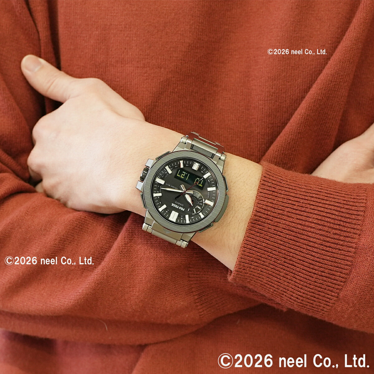 カシオ プロトレック マナスル PRX-8001YT-7JF CASIO PRO TREK MANASLU ブラック