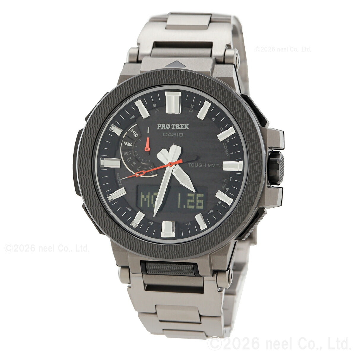 カシオ プロトレック マナスル PRX-8001YT-7JF CASIO PRO TREK MANASLU ブラック