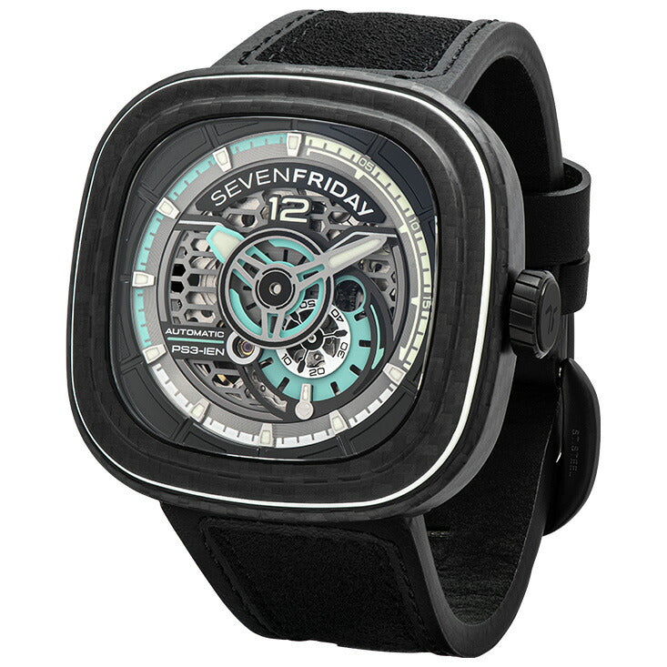 セブンフライデー SEVENFRIDAY PS3/01 Jade Carbon PS-Series 腕時計 メンズ 自動巻き