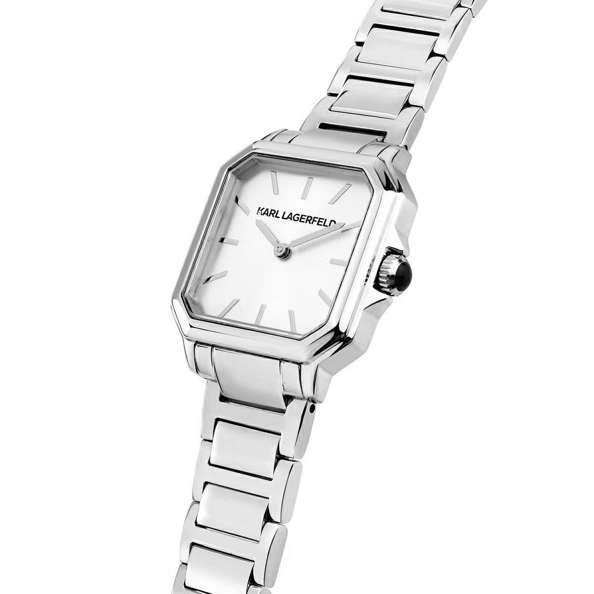 カール ラガーフェルド KARL LAGERFELD 腕時計 レディース スクエア クラシック SQUARE CLASSICS シルバー サンレイ ダイヤル シルバー ブレスレット R0553102506【60回分割手数料無料！】