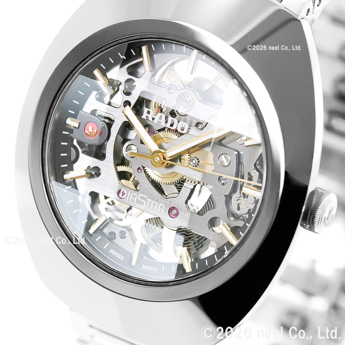 ラドー RADO ダイヤスター オリジナル オートマティック スケルトン DiaStar Original Automatic Skeleton 腕時計 自動巻き R12162153【60回分割手数料無料！】