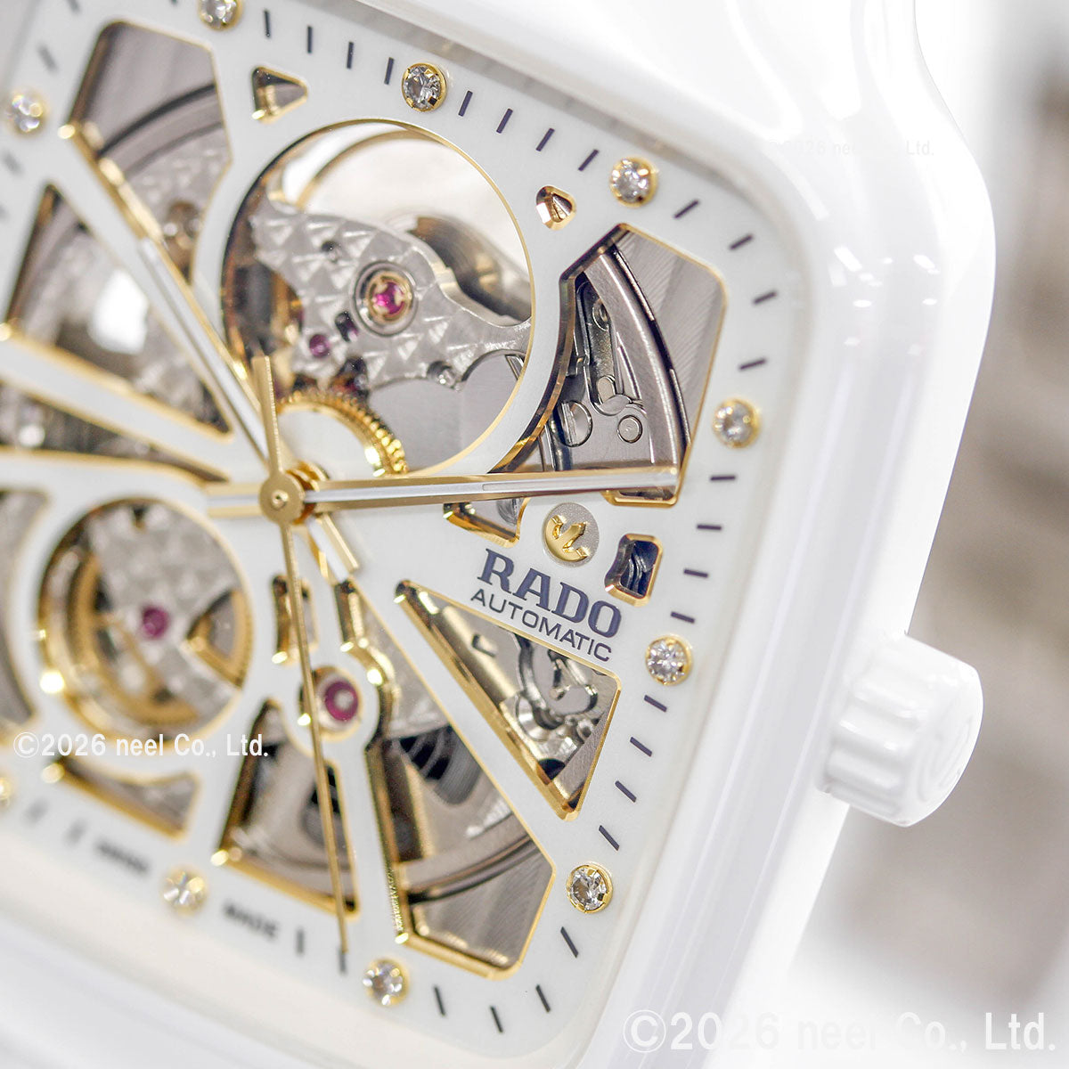 ラドー RADO トゥルー スクエア オートマティック オープンハート True Square Automatic Open Heart 腕時計 メンズ 自動巻き R27073702【60回分割手数料無料！】