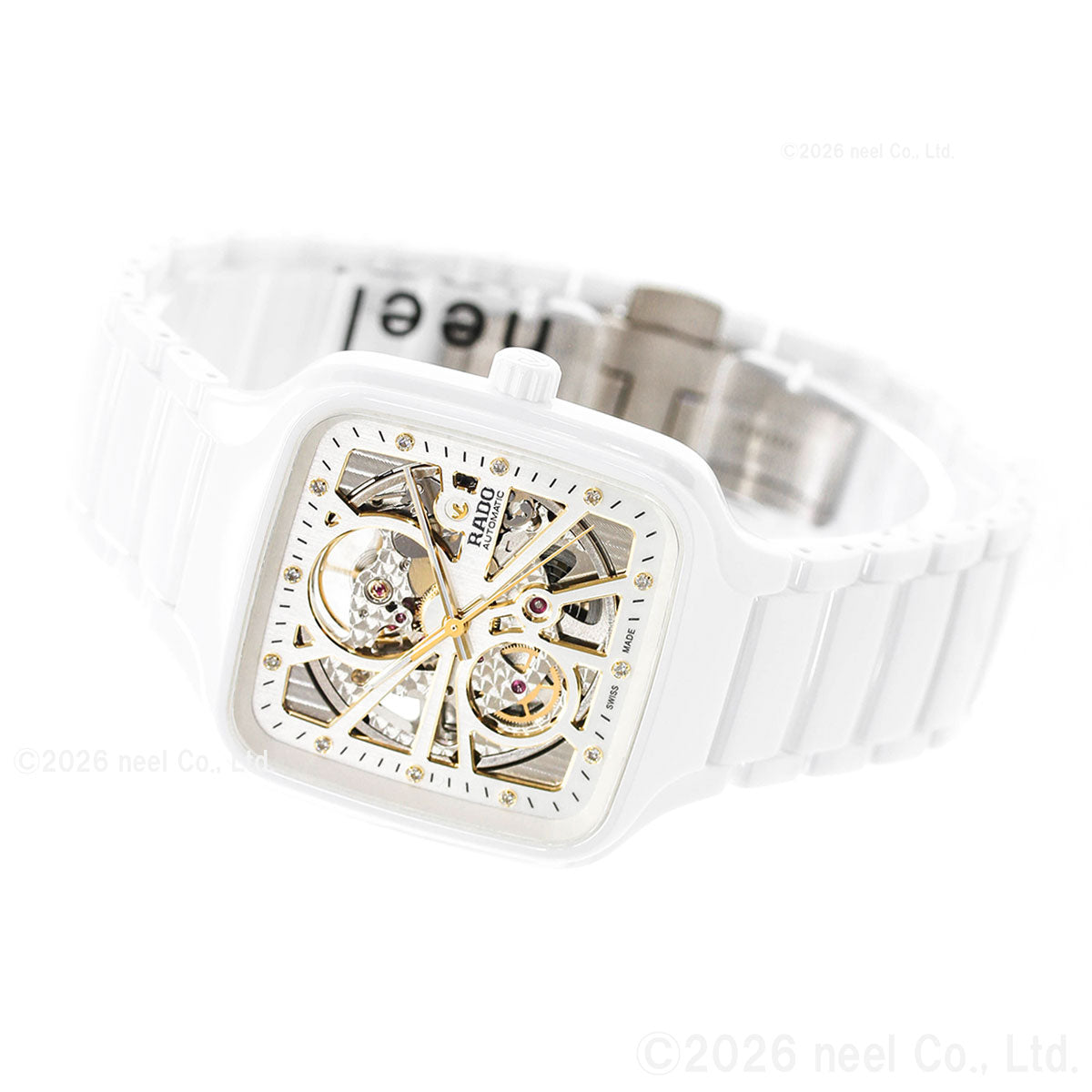 ラドー RADO トゥルー スクエア オートマティック オープンハート True Square Automatic Open Heart 腕時計 メンズ 自動巻き R27073702【60回分割手数料無料！】