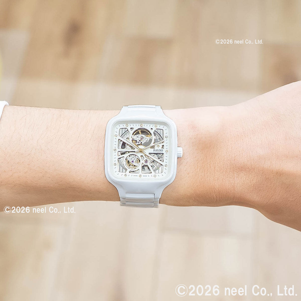 ラドー RADO トゥルー スクエア オートマティック オープンハート True Square Automatic Open Heart 腕時計 メンズ 自動巻き R27073702【60回分割手数料無料！】