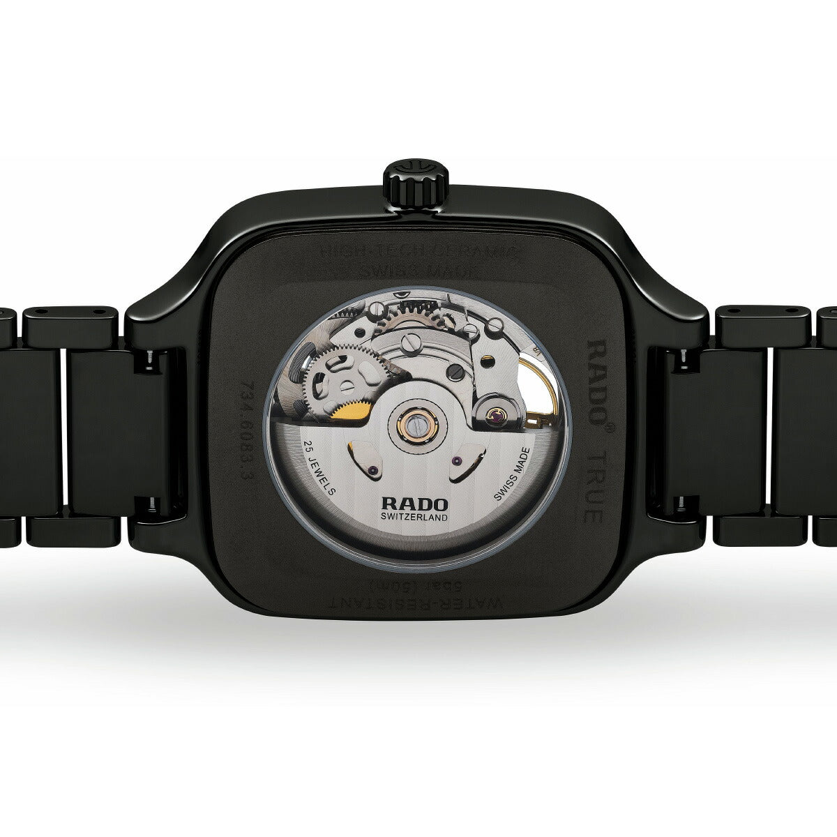 ラドー RADO トゥルー スクエア オートマティック オープンハート True Square Automatic Open Heart 腕時計 自動巻き R27086162【60回分割手数料無料！】