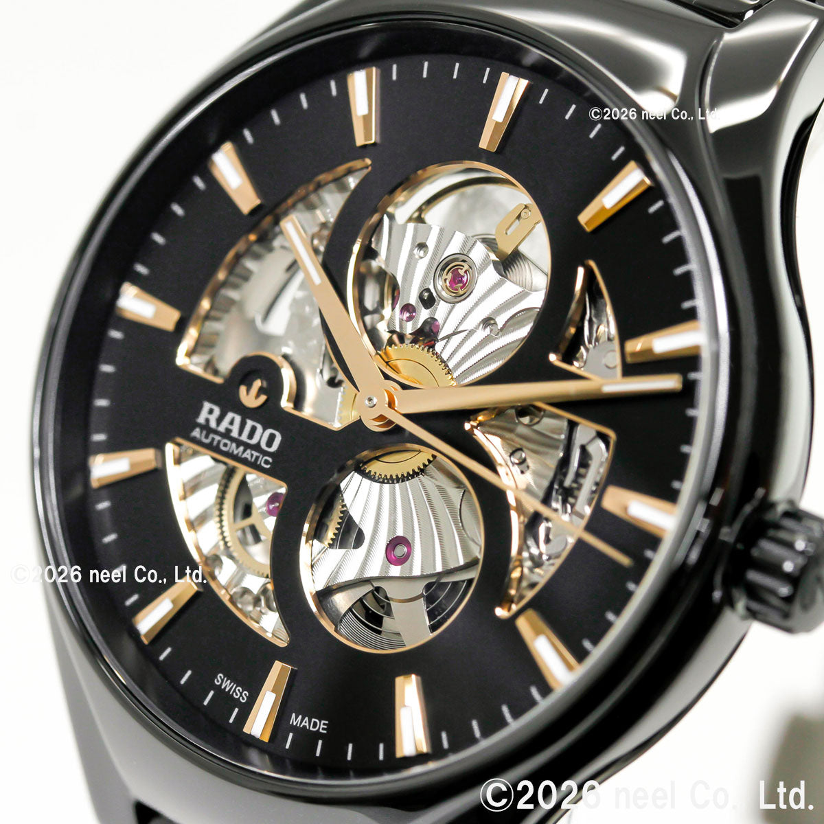 ラドー RADO トゥルー ラウンド オープンハート True Round Automatic Open Heart 腕時計 メンズ レディース 自動巻き R27107172【60回分割手数料無料！】