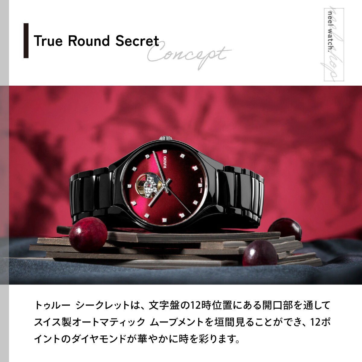 ラドー RADO トゥルー ラウンド シークレット True Round Secret 腕時計 メンズ レディース 自動巻き R27107742【60回分割手数料無料！】
