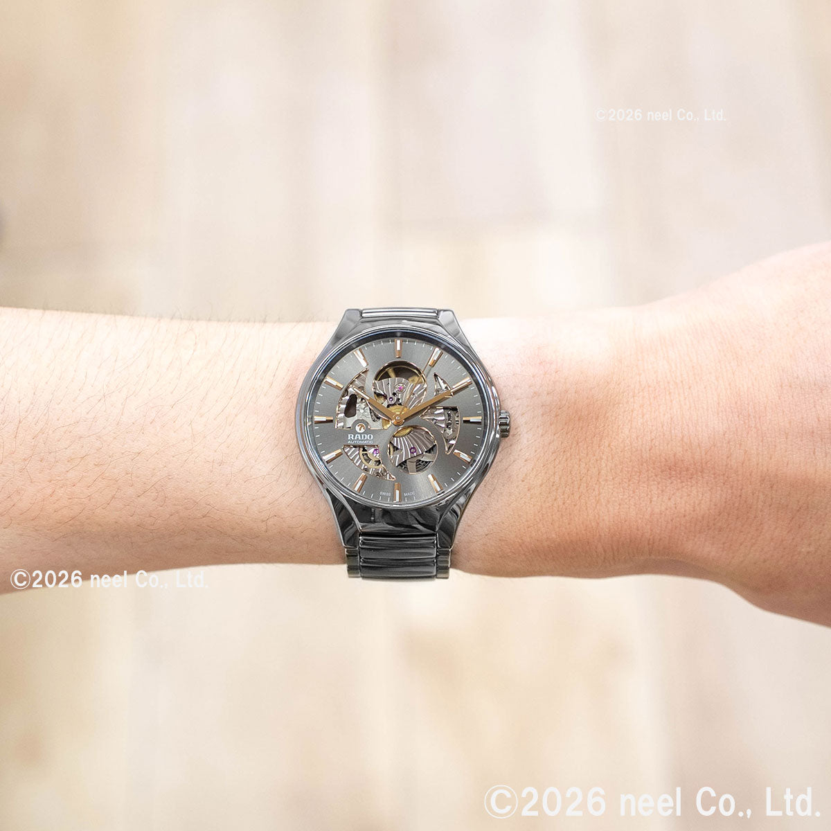 ラドー RADO トゥルー ラウンド オートマティック オープンハート True Round Automatic Open Heart 腕時計 自動巻き R27108112【60回分割手数料無料！】