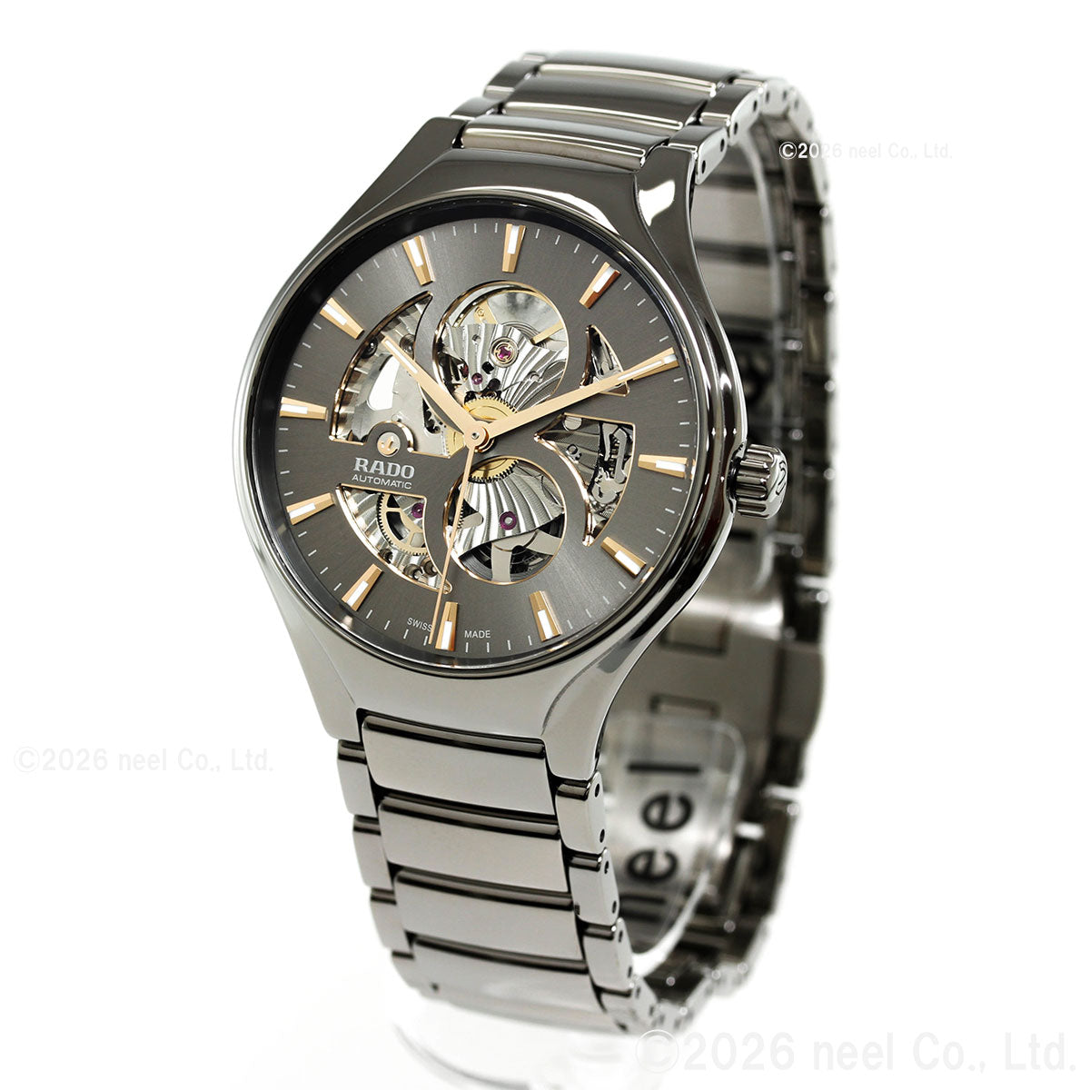 ラドー RADO トゥルー ラウンド オートマティック オープンハート True Round Automatic Open Heart 腕時計 自動巻き R27108112【60回分割手数料無料！】