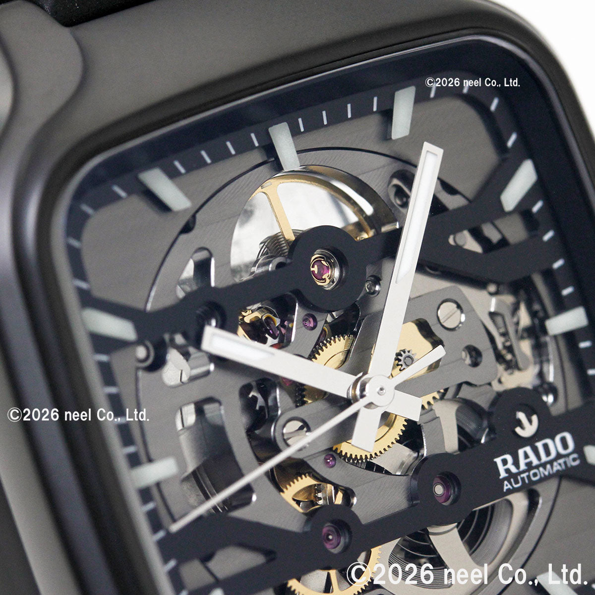 ラドー RADO トゥルー スクエア オートマティック スケルトン True Square Automatic Skeleton 腕時計 メンズ 自動巻き R27197169【60回分割手数料無料！】