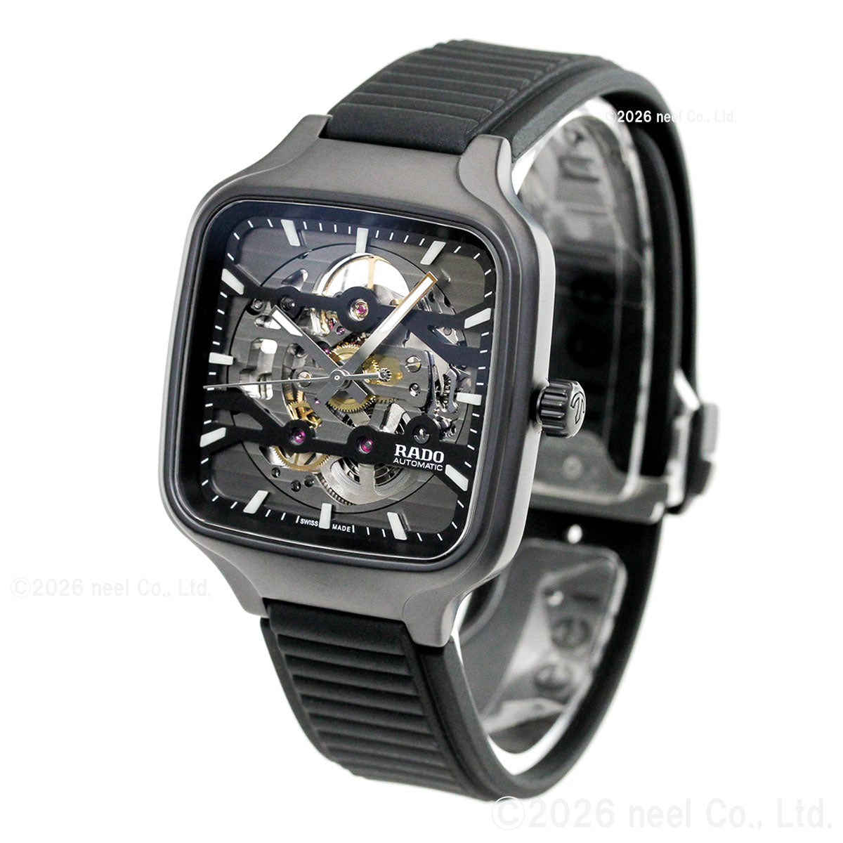 ラドー RADO トゥルー スクエア オートマティック スケルトン True Square Automatic Skeleton 腕時計 メンズ 自動巻き R27197169【60回分割手数料無料！】