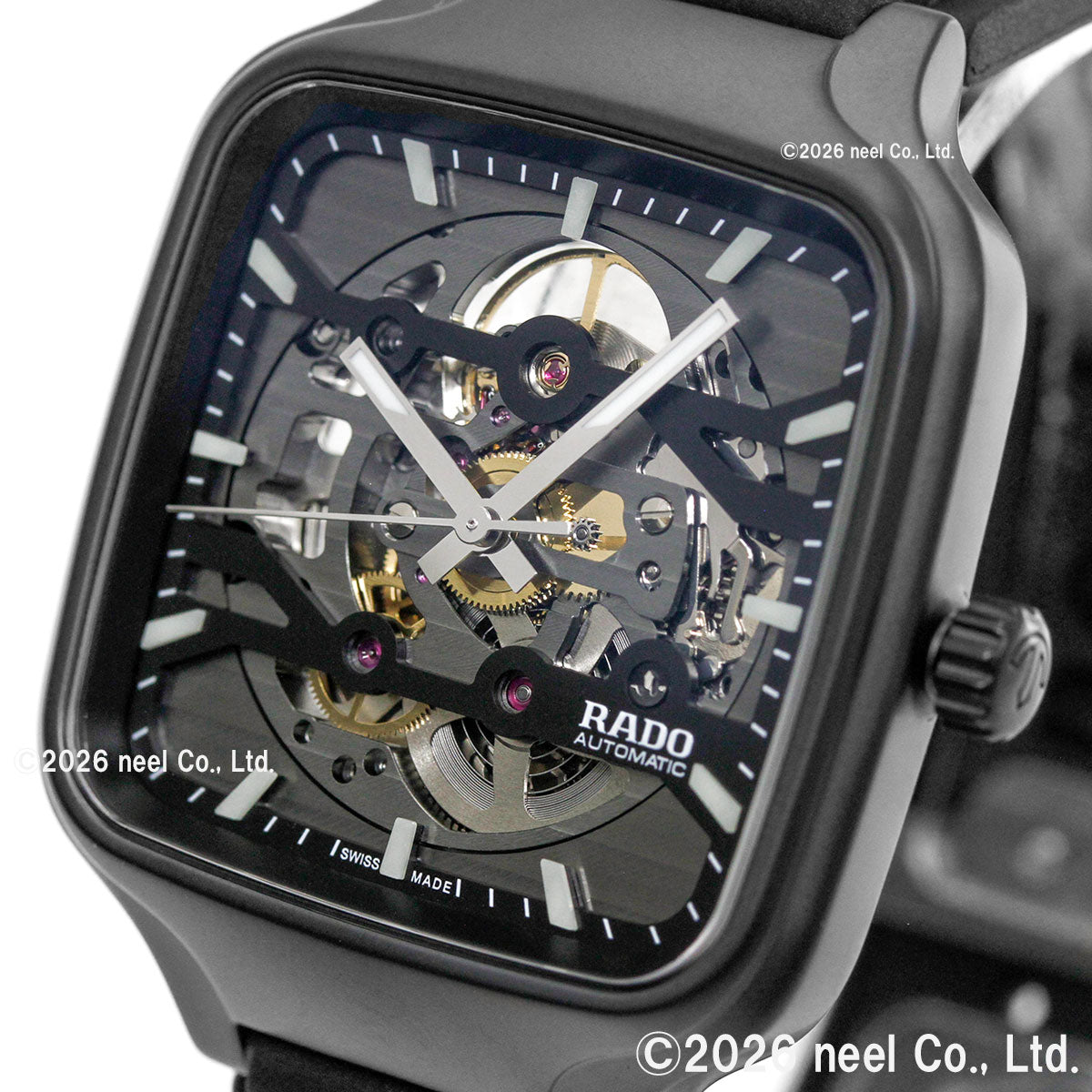 ラドー RADO トゥルー スクエア オートマティック スケルトン True Square Automatic Skeleton 腕時計 メンズ 自動巻き R27197169【60回分割手数料無料！】