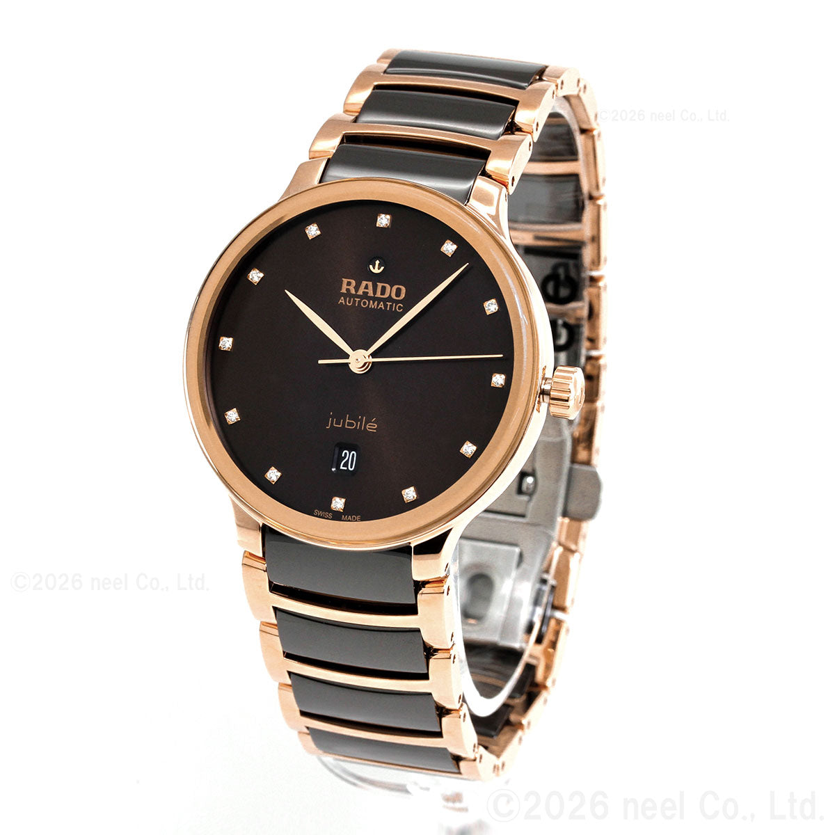 ラドー RADO セントリックス オートマティック ダイヤモンド Centrix Automatic Diamonds 腕時計 メンズ レディース 自動巻き R30017732【60回分割手数料無料！】
