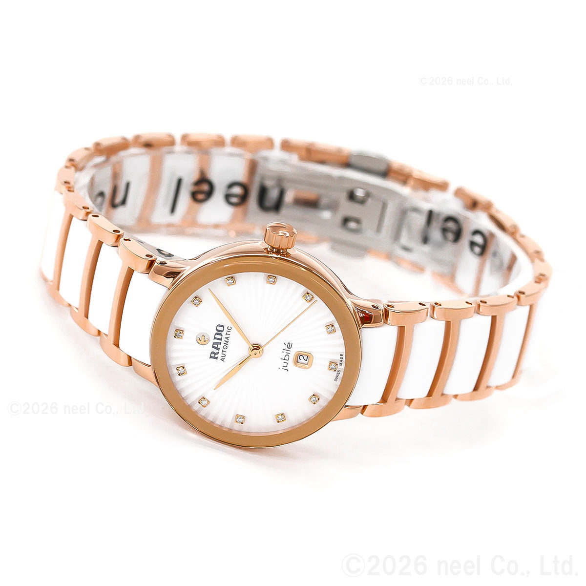 ラドー RADO セントリックス オートマティック ダイヤモンド Centrix Automatic Diamonds 腕時計 レディース 自動巻き R30019744【60回分割手数料無料！】