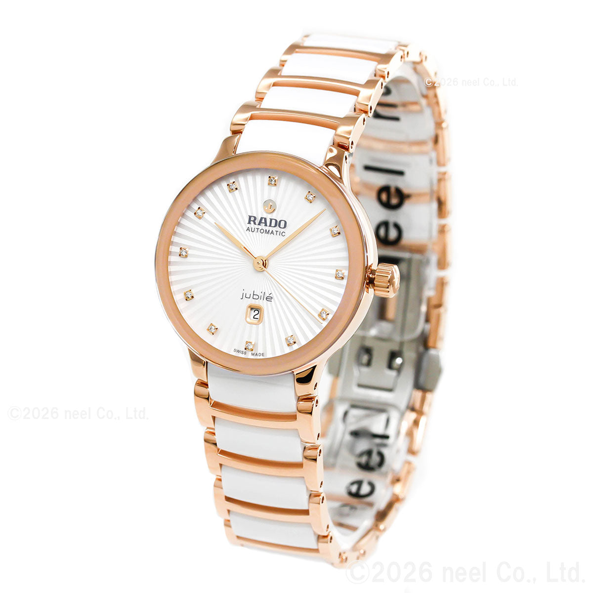 ラドー RADO セントリックス オートマティック ダイヤモンド Centrix Automatic Diamonds 腕時計 レディース 自動巻き R30019744【60回分割手数料無料！】