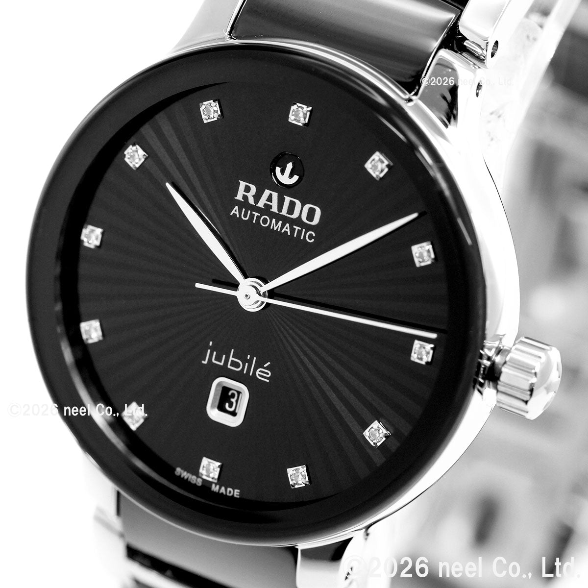 ラドー RADO セントリックス オートマティック ダイヤモンド Centrix Automatic Diamonds 腕時計 レディース 自動巻き R30020742【60回分割手数料無料！】