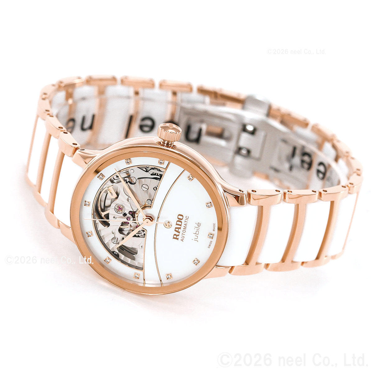 ラドー RADO セントリックス オートマティック ダイヤモンド オープンハート Centrix Automatic 腕時計 レディース 自動巻き R30029922【60回分割手数料無料！】