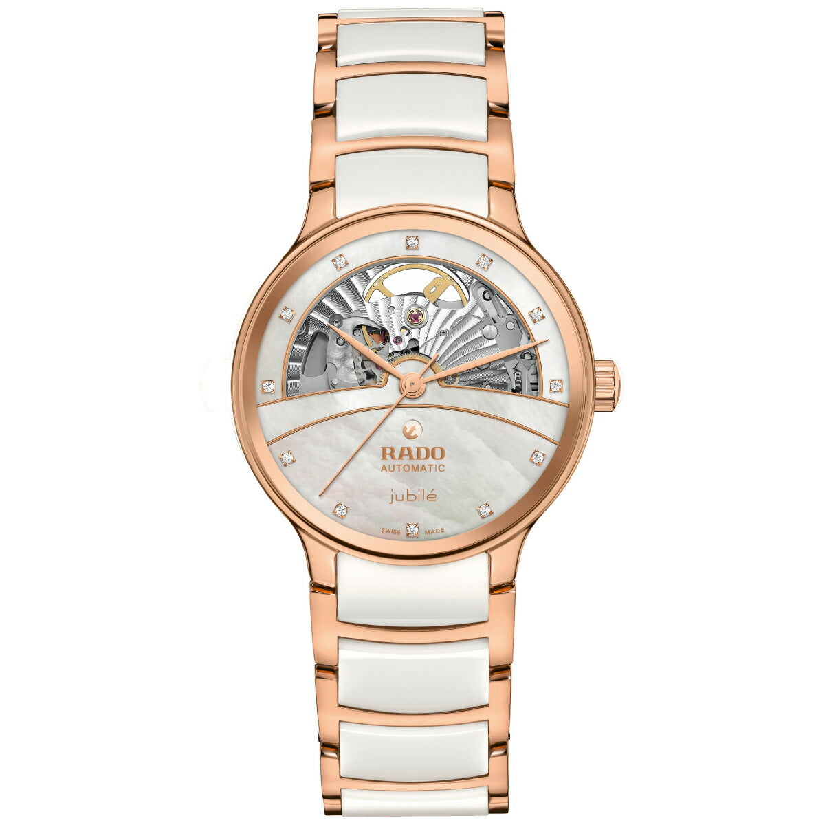 ラドー RADO セントリックス オートマティック ダイヤモンド オープンハート Centrix Automatic 腕時計 レディース 自動巻き R30029922【60回分割手数料無料！】