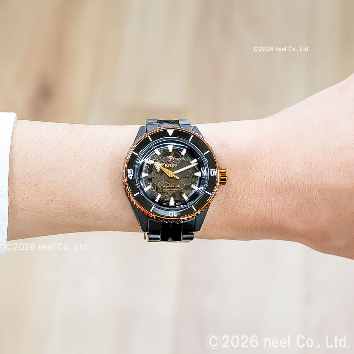 ラドー RADO キャプテンクック ハイテクセラミック Captain Cook High-Tech Ceramic 腕時計 メンズ 自動巻き R32127162【60回分割手数料無料！】