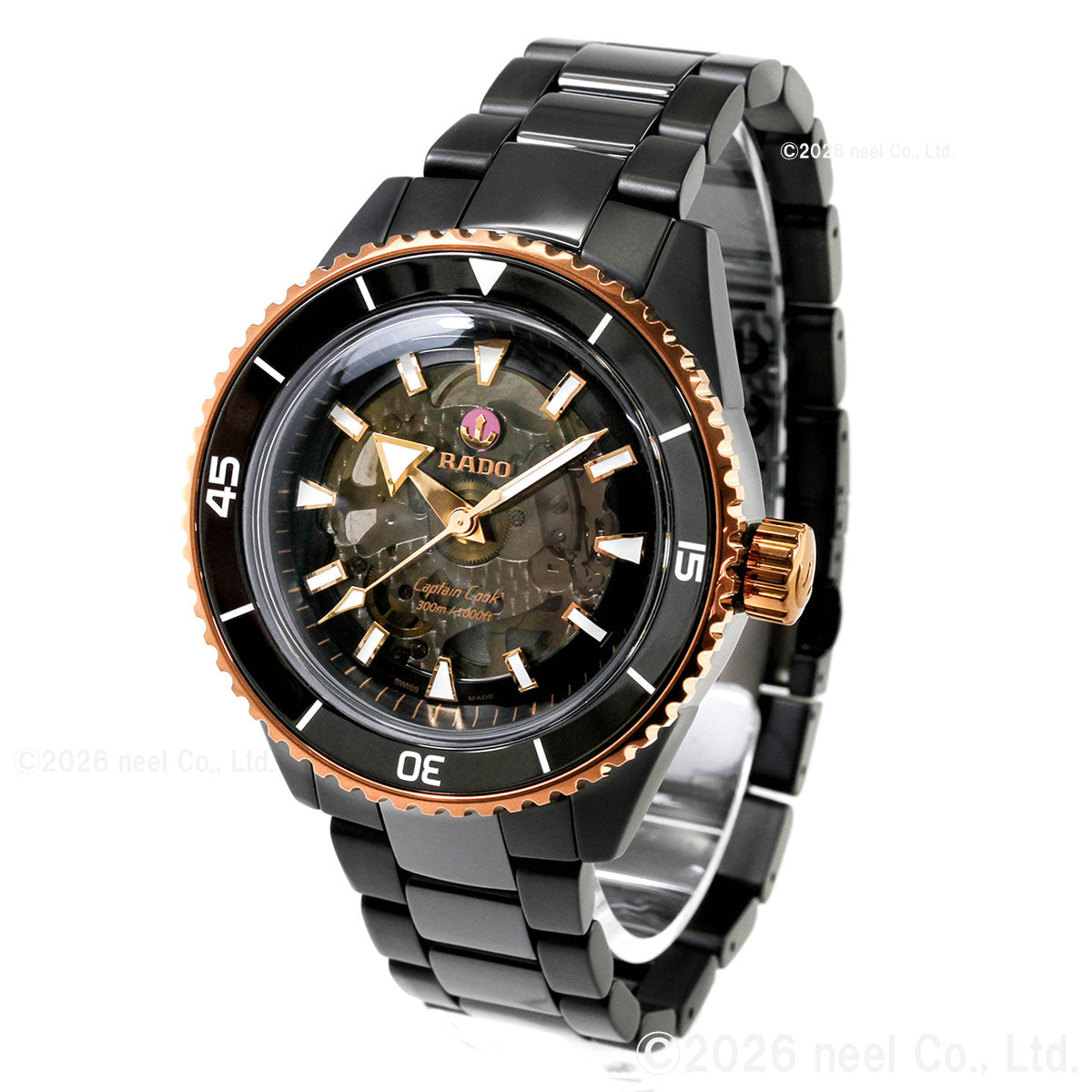 ラドー RADO キャプテンクック ハイテクセラミック Captain Cook High-Tech Ceramic 腕時計 メンズ 自動巻き R32127162【60回分割手数料無料！】