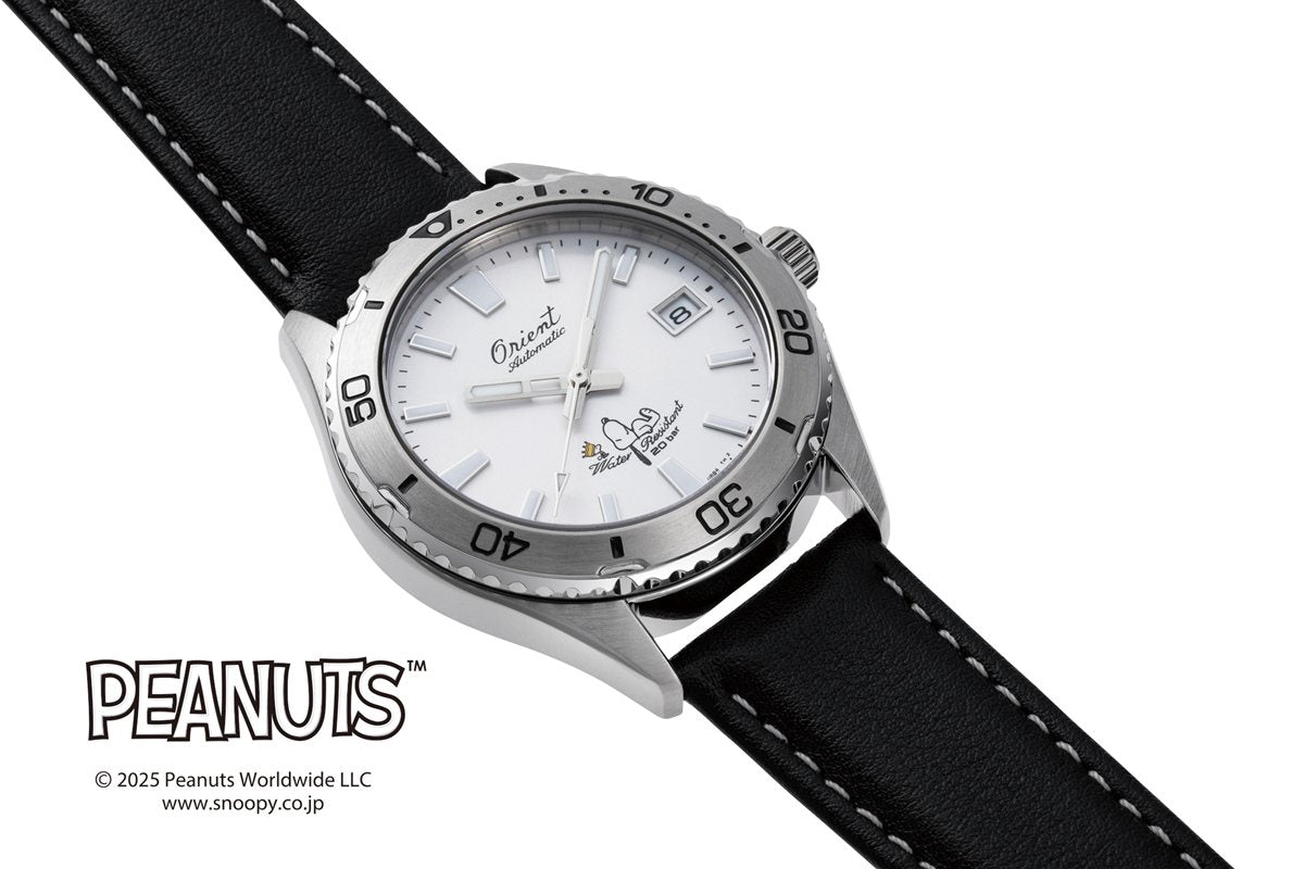 オリエント ORIENT スポーツ マコ40 Mako40 『Peanuts』コラボレーション 国内300本限定 腕時計 メンズ 自動巻 機械式 RA-AC0Q08S【2025 新作】