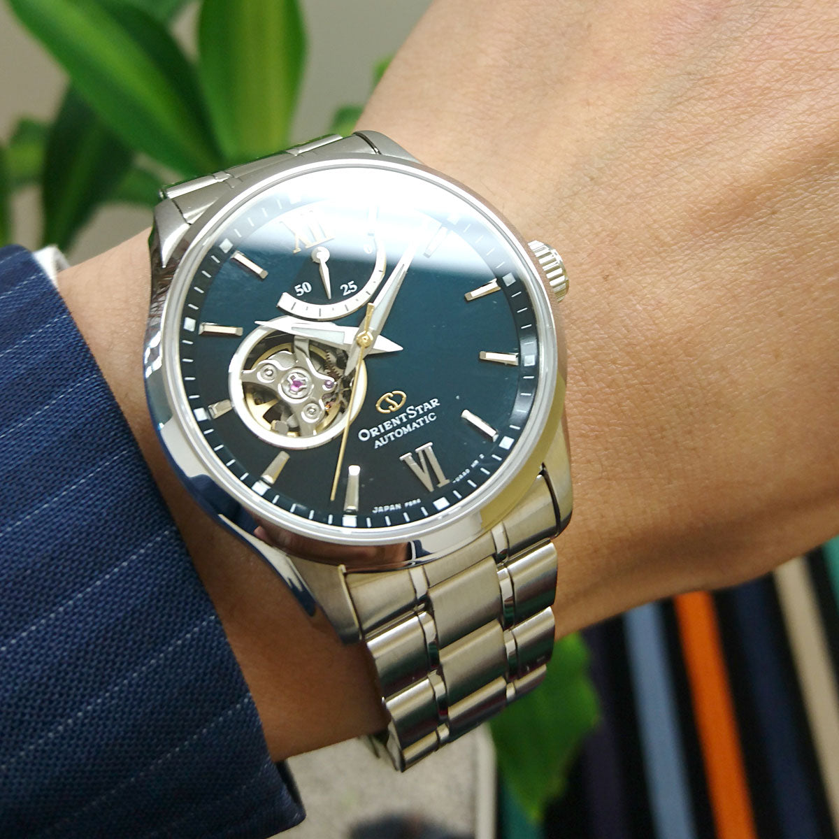 オリエントスター ORIENT STAR 腕時計 メンズ 自動巻き 機械式 コンテンポラリー CONTEMPORALY セミスケルトン RK-AT0003E