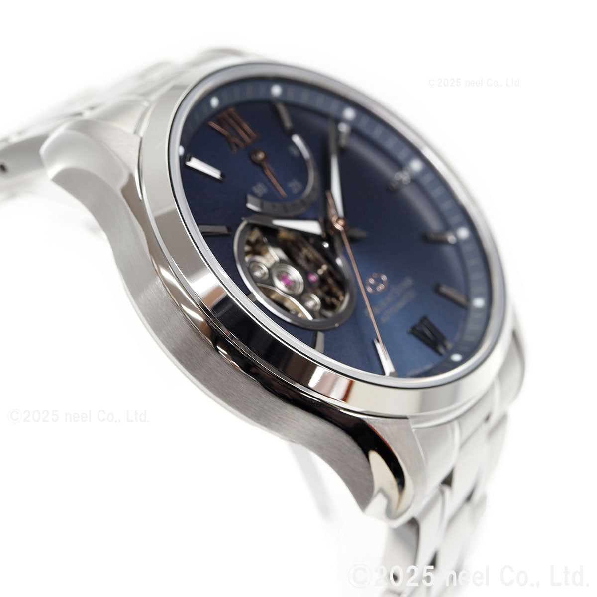 オリエントスター ORIENT STAR コンテンポラリー セミスケルトン MovingBlue 国内250本限定 腕時計 自動巻 機械式 日本製 RK-AT0021L 雪明かり【2025 新作】
