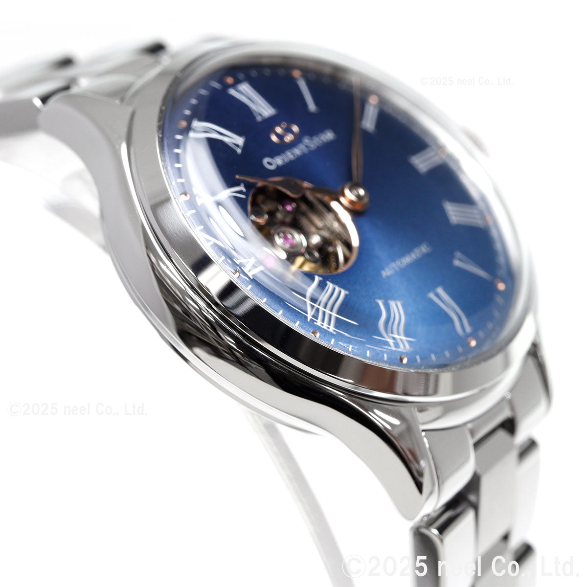 オリエントスター ORIENT STAR クラシックセミスケルトン MovingBlue 国内150本限定 腕時計 レディース 自動巻 機械式 日本製 RK-ND0022L 雪明かり【2025 新作】