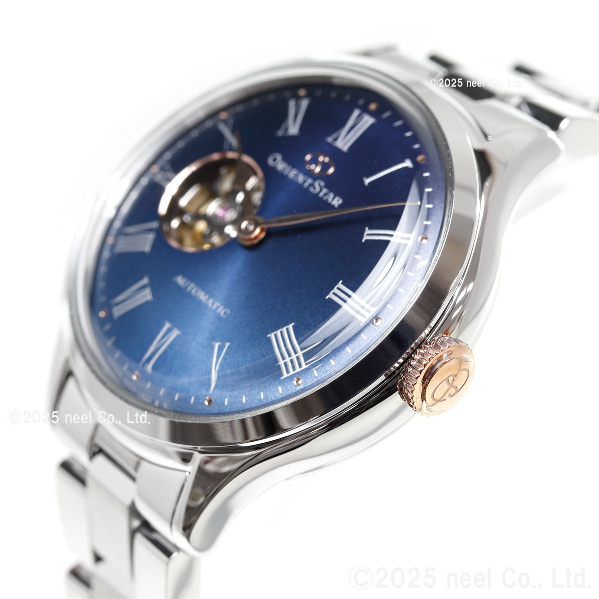 オリエントスター ORIENT STAR クラシックセミスケルトン MovingBlue 国内150本限定 腕時計 レディース 自動巻 機械式 日本製 RK-ND0022L 雪明かり【2025 新作】