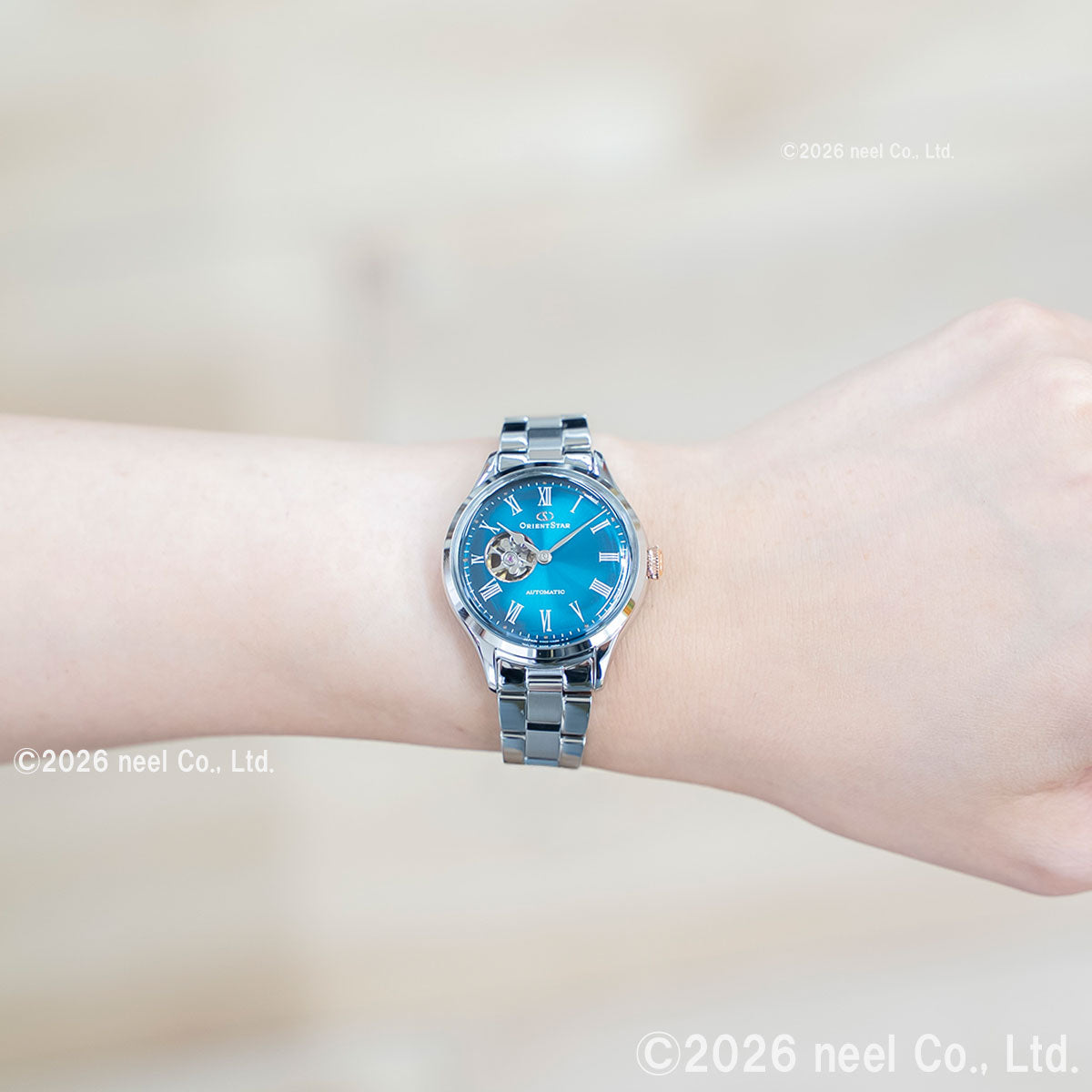 オリエントスター ORIENT STAR クラシック セミスケルトン 75周年記念 国内375本限定 腕時計 レディース 自動巻き 日本製 RK-ND0024E 極光 オーロラ【2026 新作】