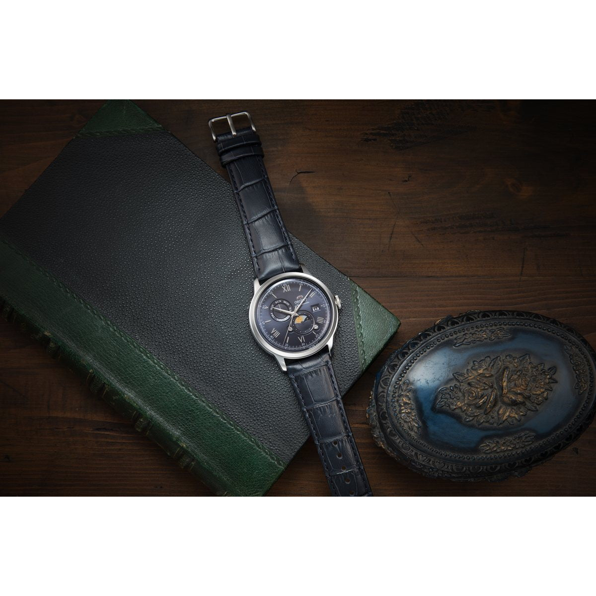 オリエント ORIENT クラシック Classic バンビーノ サンアンドムーン SUN ＆ MOON 自動巻 機械式 腕時計 メンズ RN-AK0806L Orient Bambino【2026 新作】