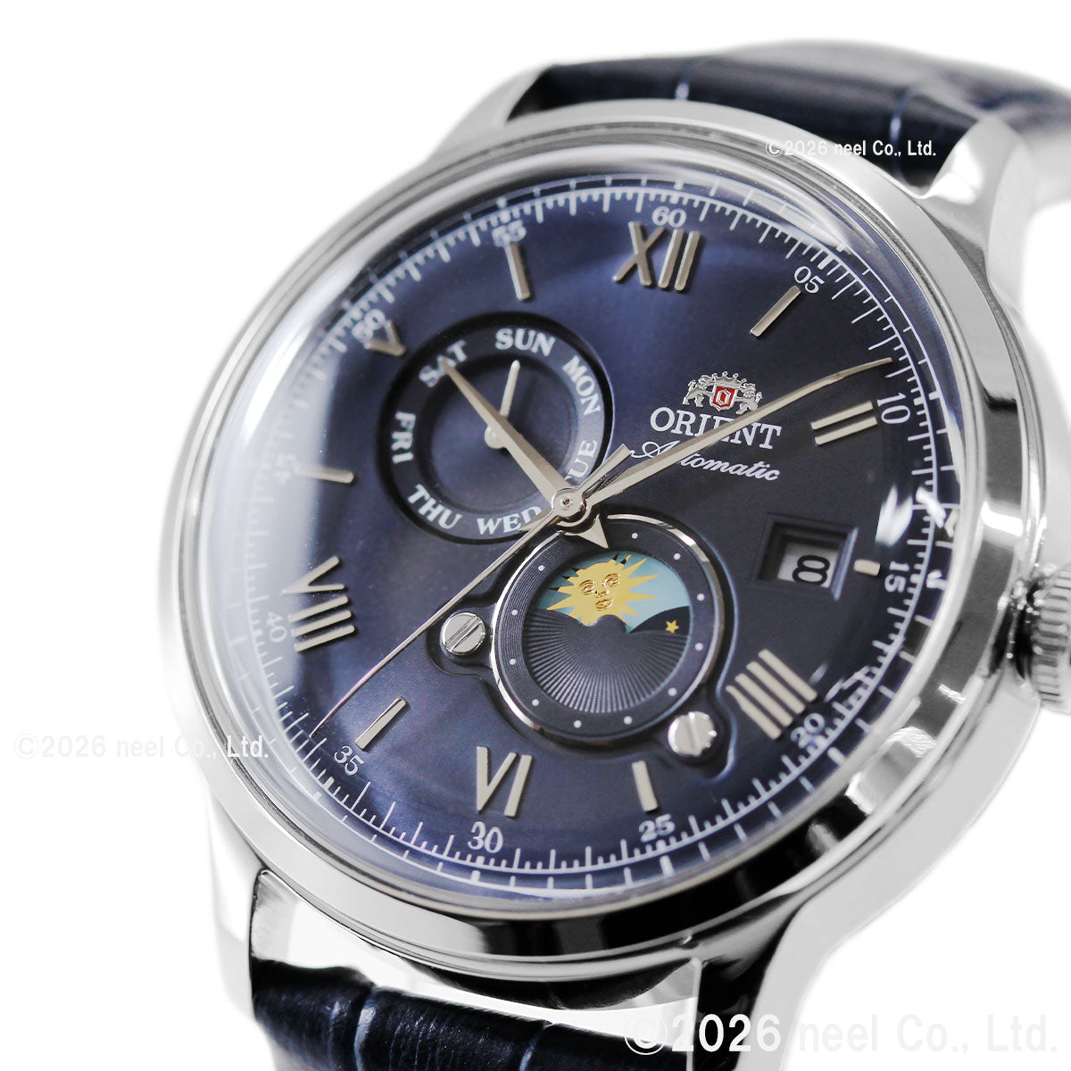 オリエント ORIENT クラシック Classic バンビーノ サンアンドムーン SUN ＆ MOON 自動巻 機械式 腕時計 メンズ RN-AK0806L Orient Bambino【2026 新作】